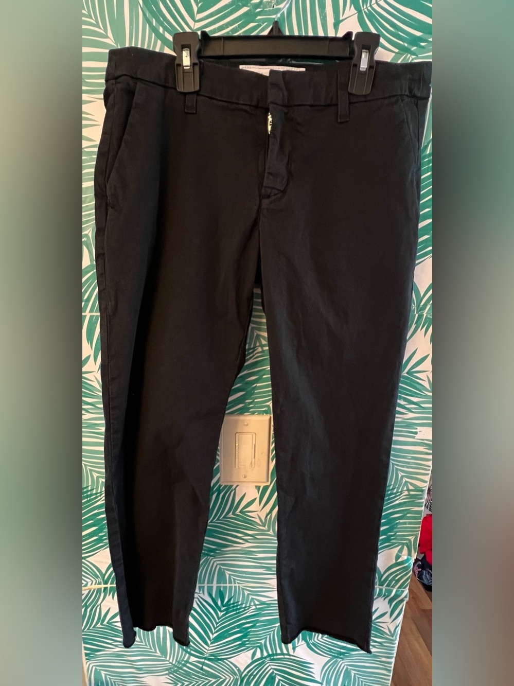 Frank & Eileen Wicklow Italian Chino Performance Twill pants washed black sz 4